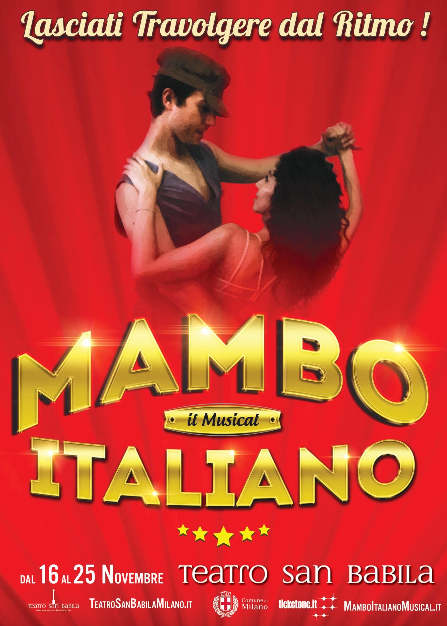 Debutta al Teatro San Babila di Milano MAMBO ITALIANO - IL MUSICAL, dal 16 al 25 novembre 