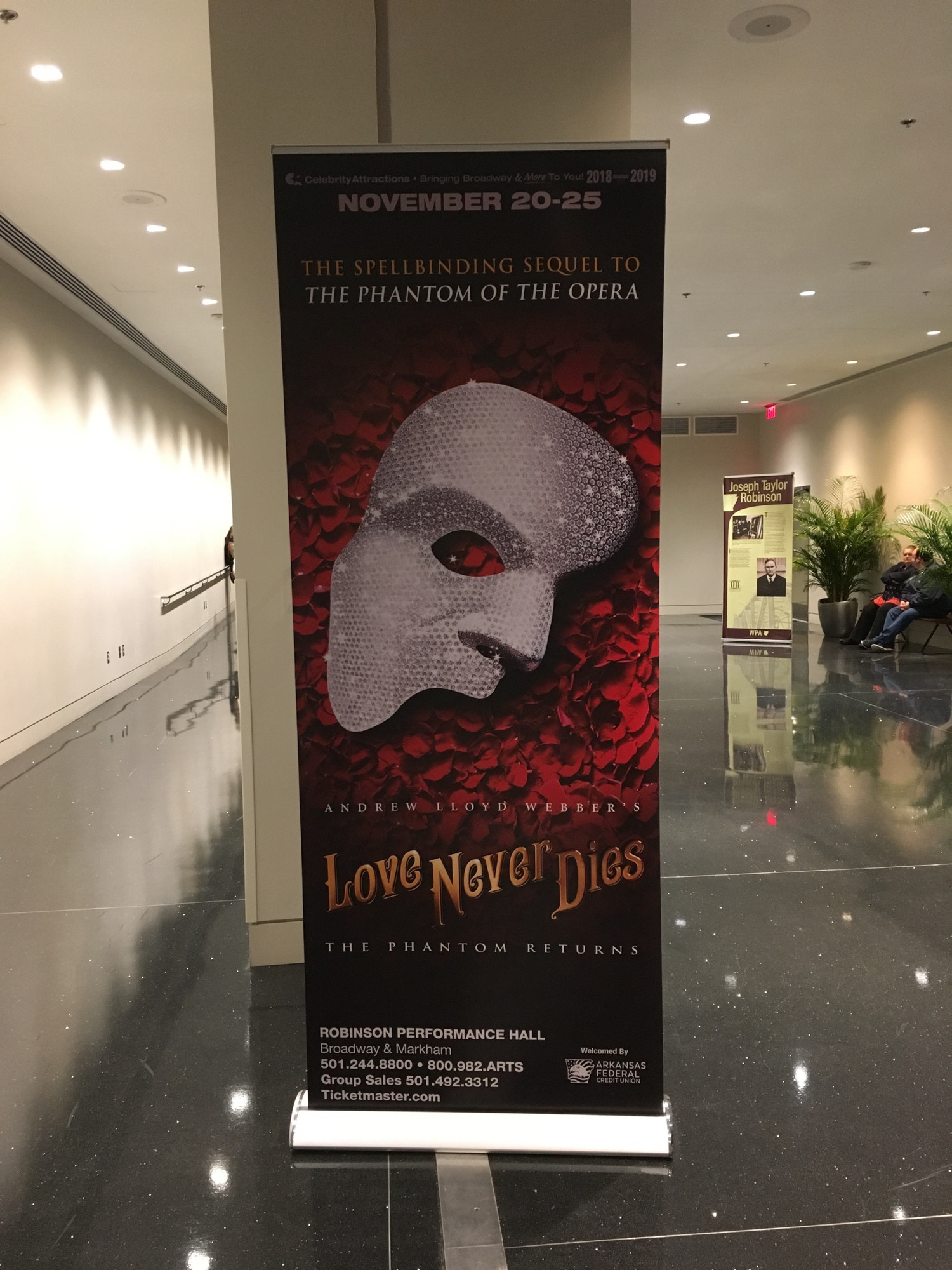 Review: LOVE NEVER DIES at Robinson Performance Hall 