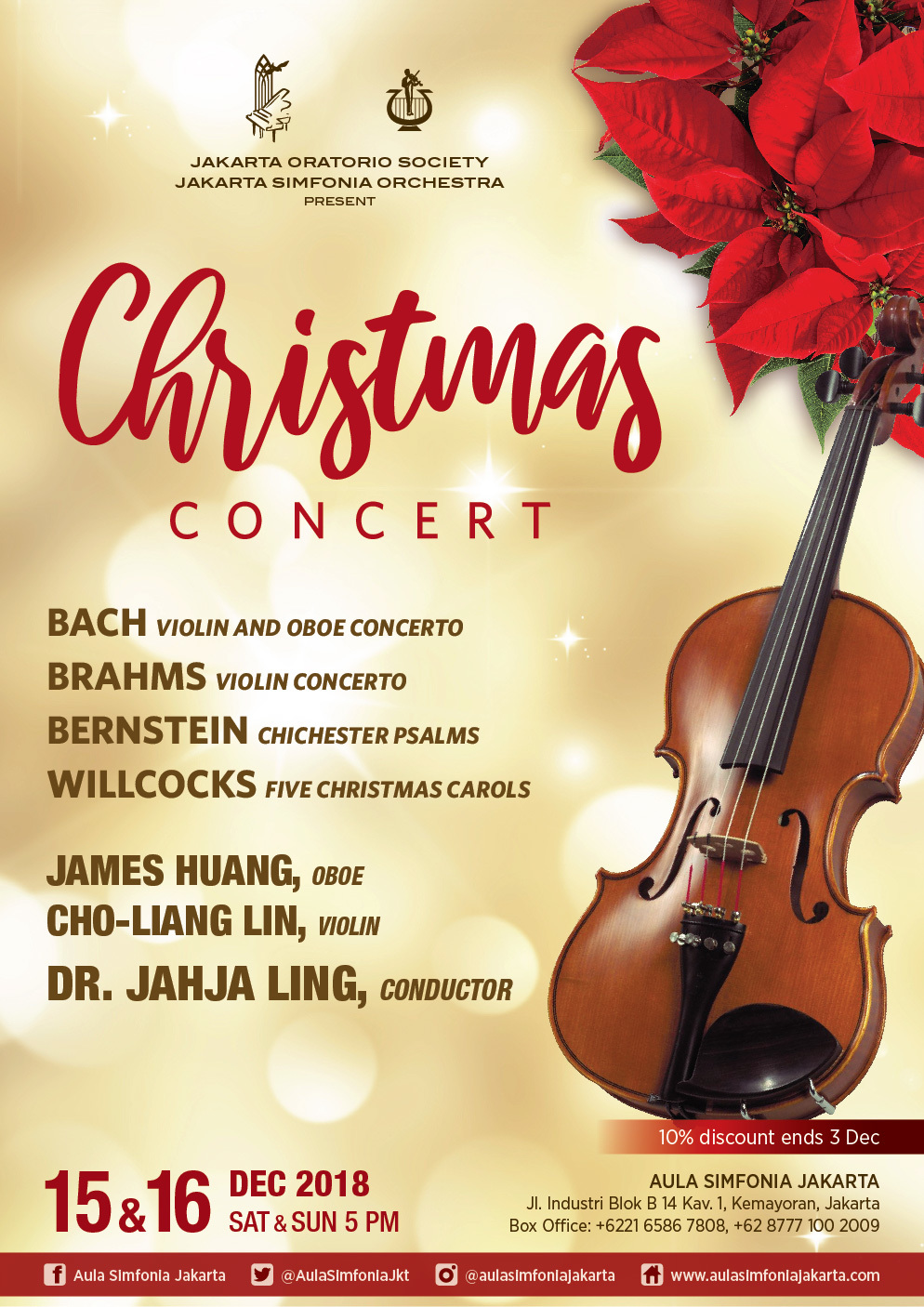 A CHRISTMAS CONCERT Comes To Jakarta Symphony 12/15 and 12/16 Image