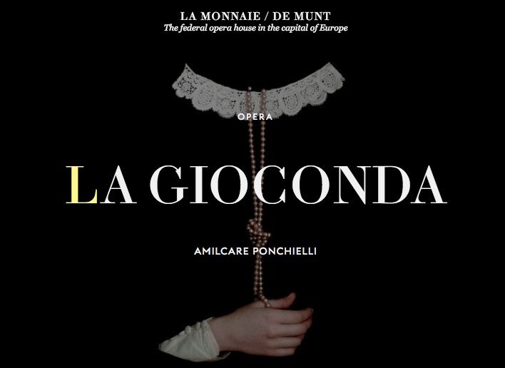 LA GIOCONDA Playing At La Monnaie De Munt 1/29 - Today Image