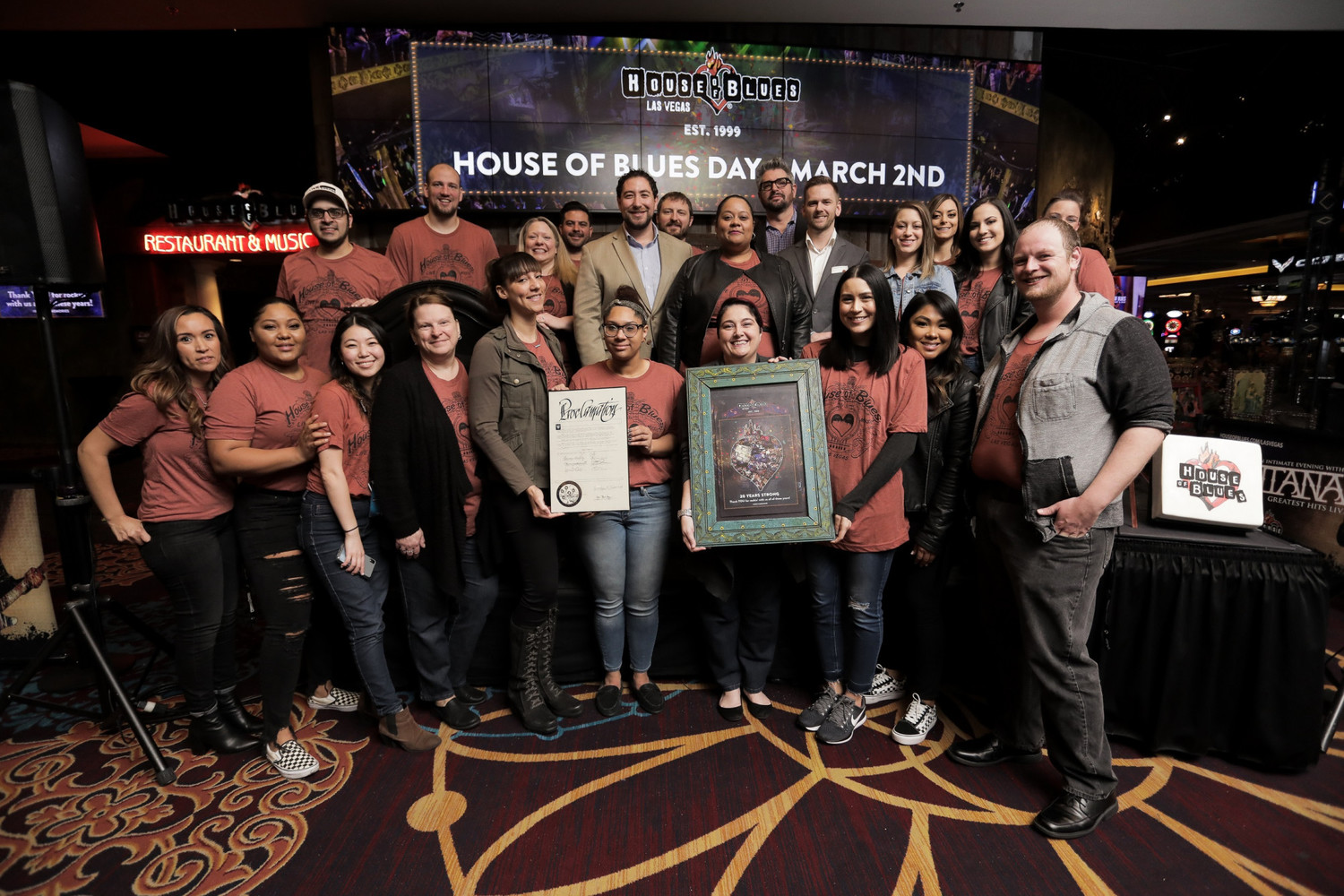 Feature: 20TH ANNIVERSARY CELEBRATION at House Of Blues Las Vegas in Mandalay Bay Resort And Casino 