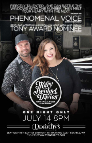 Mary Bridget Davies Comes to Dorothy's Piano Bar And Cabaret Image