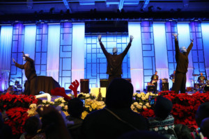 Blue Man Group Boston Supports Christmas In The City Image