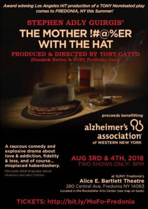 Stephen Adly Gurigis' THE MOTHERF**KER WITH THE HAT to Play SUNY Fredonia 