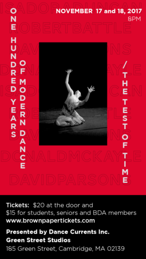Boston Dance Alliance presents ONE HUNDRED YEARS OF MODERN DANCE Image