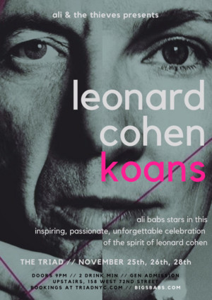 LEONARD COHEN KOANS Will Play Off-Broadway This November Image