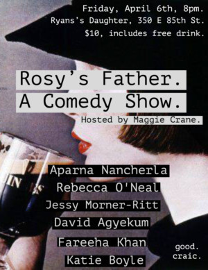 Host Maggie Crane Welcomes Comics to Rosy's Daughter Image