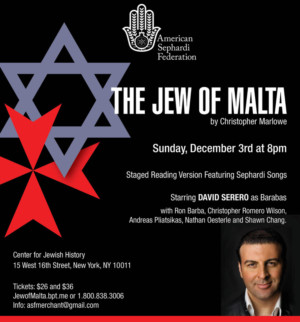 Marlowe's JEW OF MALTA Plays One Night Only December 3 