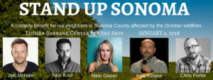 Luther Burbank Center for the Arts to Host Stand Up Sonoma Comedy Benefit 