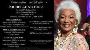 Nichelle Nichols' Announces 85th Birthday Party In L.A. Image