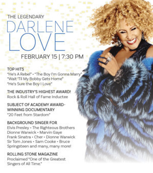 Just Announced: Darlene Love Comes to UDPAC On 2/15 