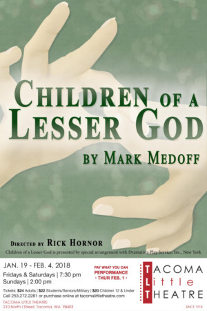Tacoma Little Theatre Presents CHILDREN OF A LESSER GOD Image