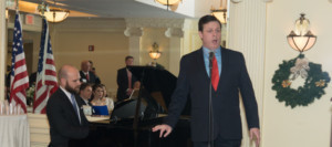 Anthony Kearns Performs at 'Shelter to Service' Holiday Event 