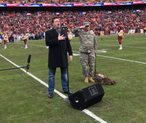 Tenor Anthony Kearns Sang the National Anthem at Major NFL Game Image