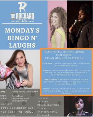 New Comedy Bingo Show Comes to The Rochard  Image