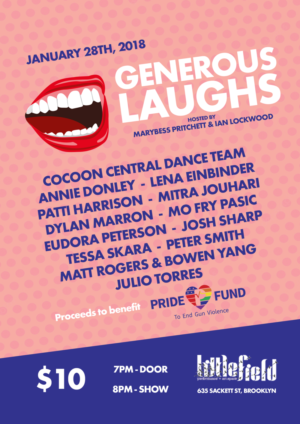 Littlefield presents GENEROUS LAUGHS A Pride Fund Benefit Show  Image