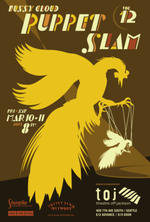 A Call to Action For Artists For FUSSY CLOUD PUPPET SLAM - Volume 14 