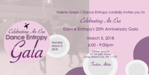 Dance Entropy Announces 20th Anniversary Benefit Gala 