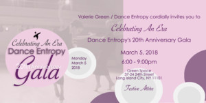 Dance Entropy Announces 20th Anniversary Benefit Gala  Image