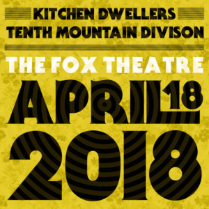 KITCHEN DWELLERS Come to Fox Theater, 4/21 Image