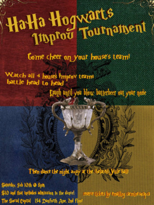 The Inaugural Ha-Ha-Hogwarts Cup of Comedy Comes to the Social Capital  Image