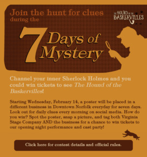 Virginia Stage Company Teams with Local Businesses for SEVEN DAYS OF MYSTERY Image