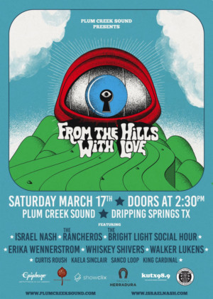 Israel Nash Announces 3rd Annual Party, 3/17 