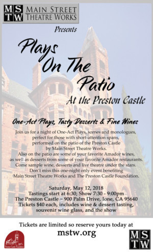 Main Street Theatre Works presents PLAYS ON THE PATIO Image