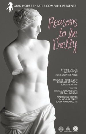 Mad Horse Theatre Company Lights Up March with the Dark Humor and Grit of REASONS TO BE PRETTY  Image