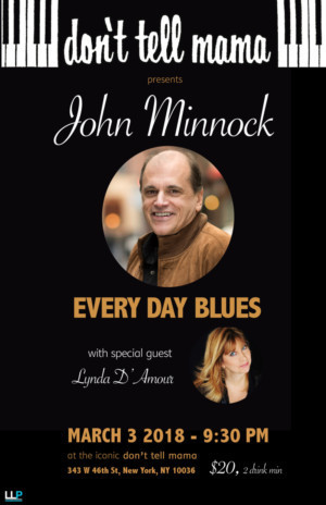 Vocalist John Minnock To Perform At Don't Tell Mama  Image