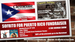 ORGANIC SOFRITO Fundraiser For Puerto Rico Comes to NYC  Image