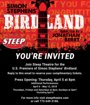 Simon Stephens' BIRDLAND Explores A Life Lived Without Boundaries  Image