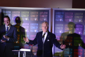 Nicholas Parsons Collects Legend Of Comedy Award At Leicester Comedy Festival Annual Award Ceremony  Image