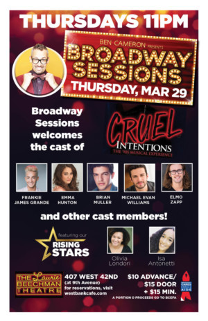 CRUEL INTENTIONS Cast Members Set For Broadway Sessions 3/29 