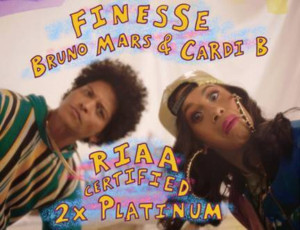 Bruno Mars And Cardi B “Finesse” Their Way To RIAA Double Platinum!  Image