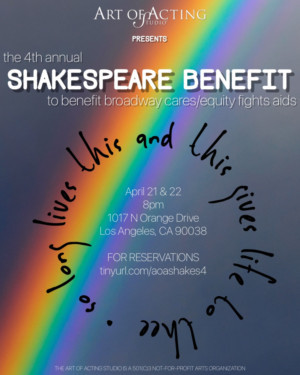 The Art of Acting Studio Announces 4th Annual Shakespeare Benefit  Image