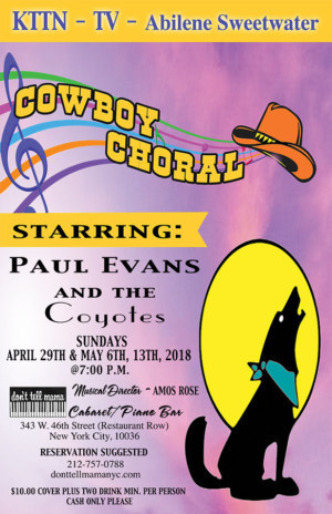 'Cowboy Choral' Comes to Don't Tell Mama Image