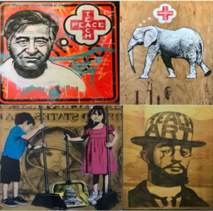 Renowned Street Artist 'Teachr' And Students Teach Peace Through Art Image