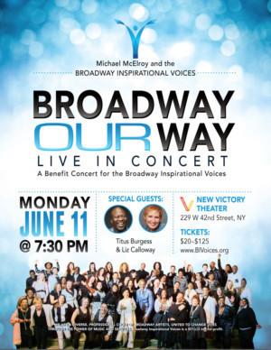 Liz Callaway And Tituss Burgess Guest Star With Broadway Inspirational Voices In BROADWAY OUR WAY – LIVE Image