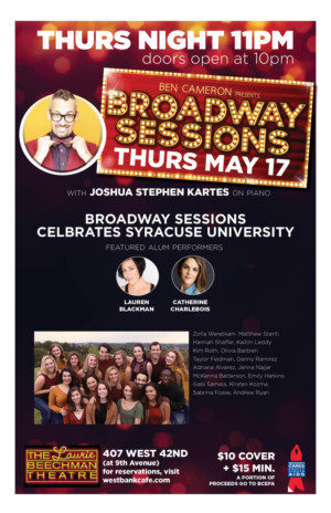 Syracuse University Comes To Broadway Sessions Today Image