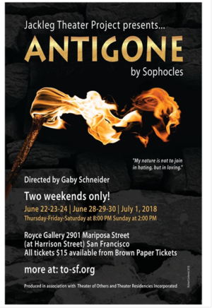 Jackleg Theater Project To Stage Sophocles' ANTIGONE Image