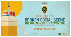 Broken Social Scene & The Rural Alberta Advantage Headline Toronto's Festival Of Beer 