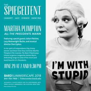 Martha Plimpton ALL THE PRESIDENTS MANN Plays This Friday At Spiegeltent  Image