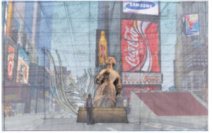 Artist Mel Chin's Animatronic Sculpture Officially Unveiled Today In Times Square Image