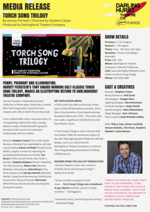 Darlinghurst Theatre Company Presents TORCH SONG TRILOGY Image