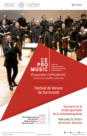 Cepromusic Será El Primer Ensamble Mexicano En El Festival De Verano De Darmstadt  Image