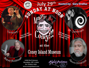 MAGIC AT CONEY!!! Announces Guests for The Sunday Matinee - 7/29 Image