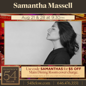 Samantha Massell Returns To 54 Below Next Month Image