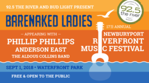 Barenaked Ladies To Headline WXRV 92.5 The River's Free 17th Annual Newburyport Riverfront Music Festival  Image