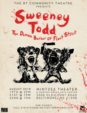 The Beth Tfiloh Community Theatre Presents SWEENEY TODD Image